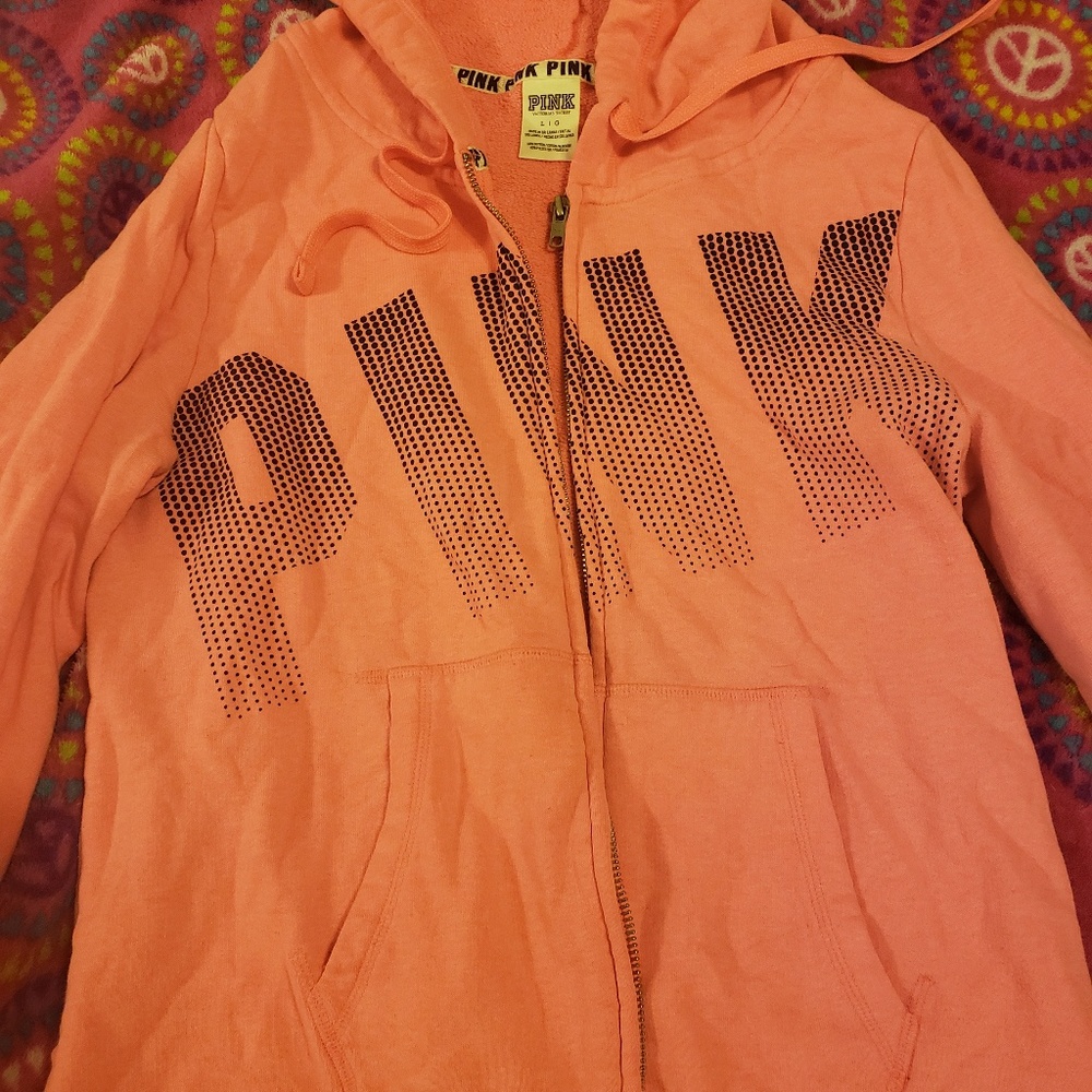 PINK zip up hoodie